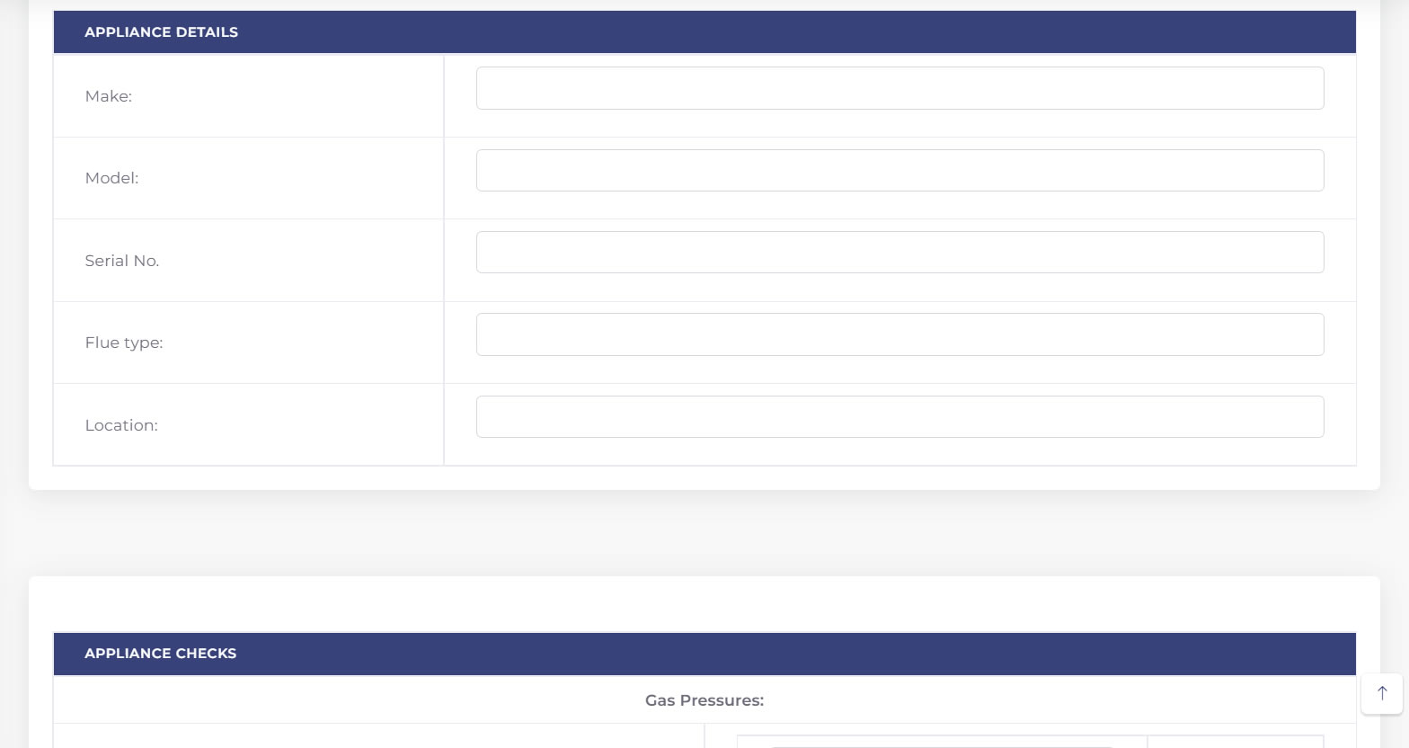 gas & electric certificates
